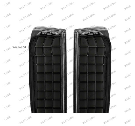 Smoked Led Tail Lights Tetris Style Isuzu D-Max 2012-2020 - WildTT