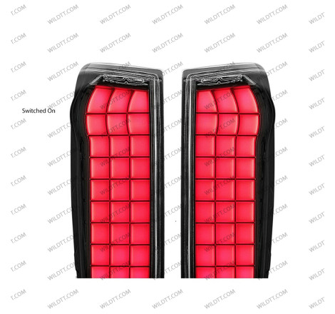 Pilotos Traseros Ahumados LED Tetris Style Isuzu D-Max 2012-2020 - WildTT