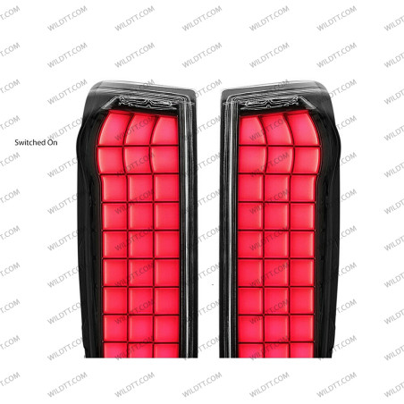 Rauchende LED Rückleuchten Tetris Style Isuzu D-Max 2012-2020 - WildTT