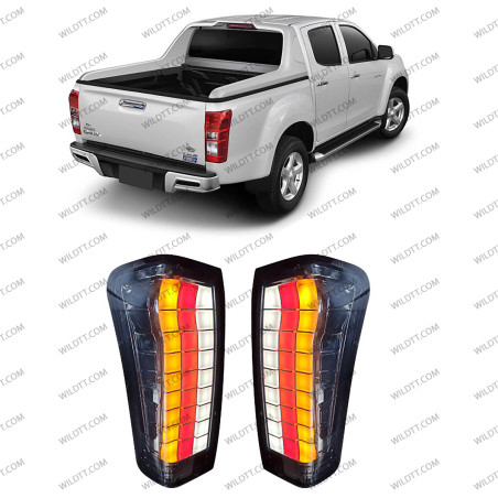 Pilotos Traseros Ahumados LED Tetris Style Isuzu D-Max 2012-2020 - WildTT