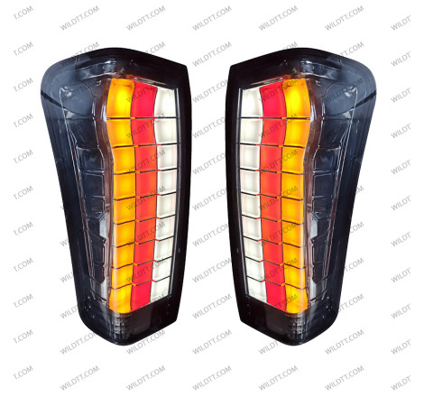 Pilotos Traseros Ahumados LED Tetris Style Isuzu D-Max 2012-2020 - WildTT