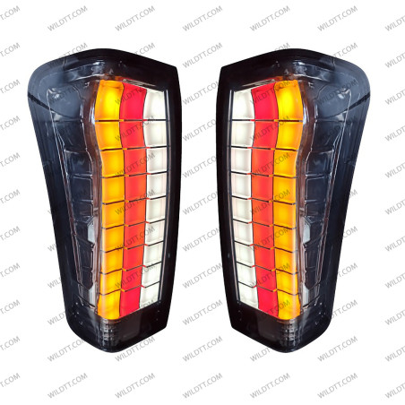 Pilotos Traseros Ahumados LED Tetris Style Isuzu D-Max 2012-2020 - WildTT