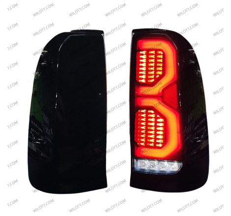 Smoked Led Tail Lights Toyota Hilux 2005-2016 - WildTT