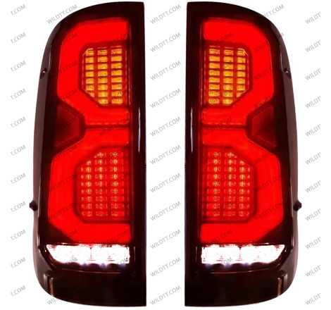 Smoked Led Tail Lights Toyota Hilux 2005-2016 - WildTT