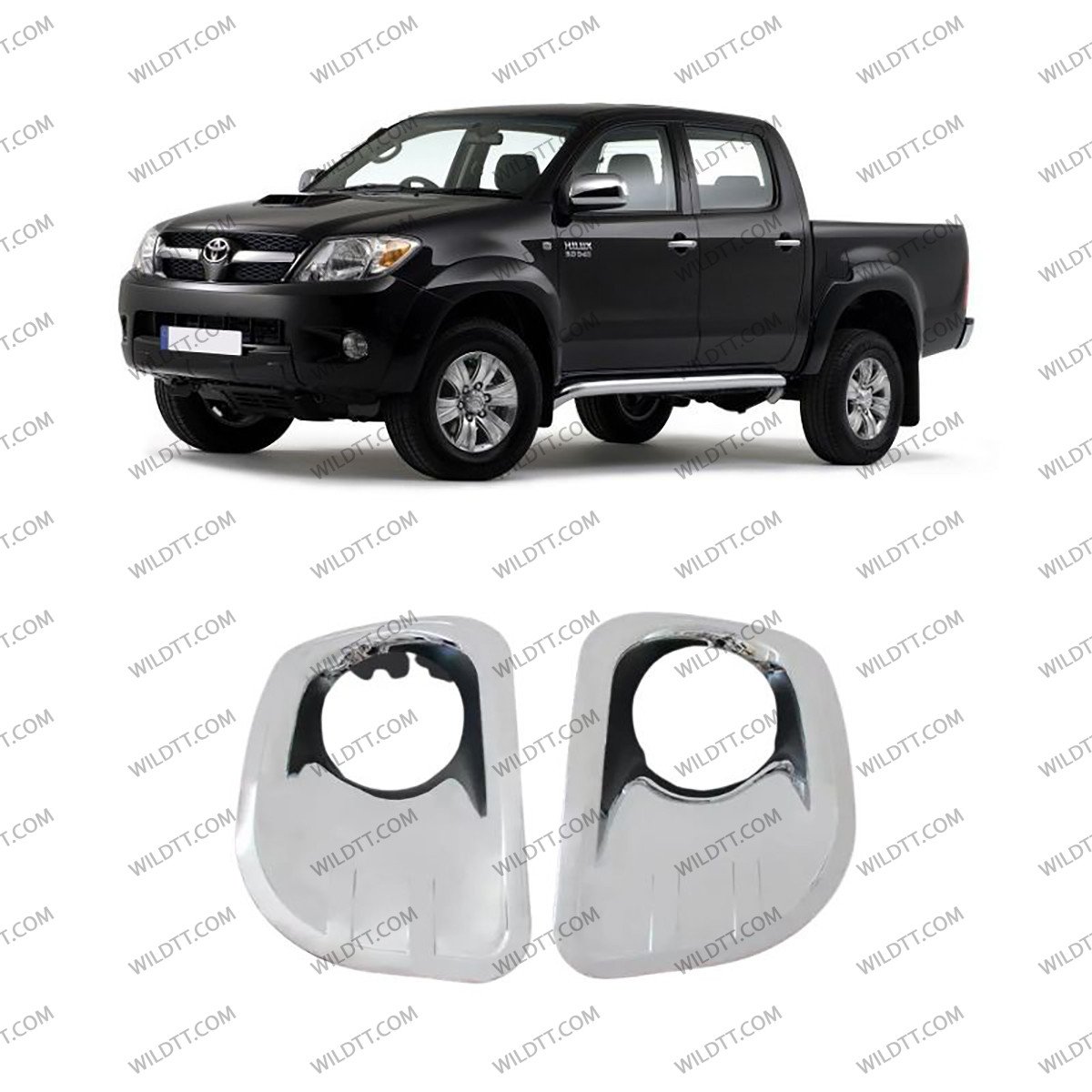 Cubre Faros Antiniebla Toyota Hilux 2005-2011 - WildTT