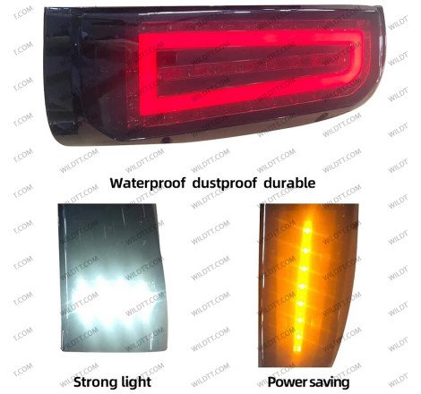 Pilotos Traseros Ahumados LED Toyota Hilux 2005-2016 - WildTT