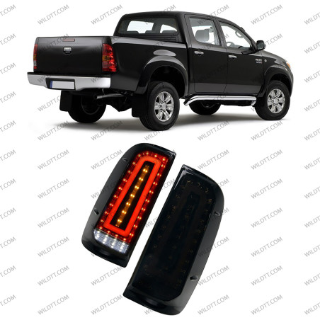 Farolins LED Fumados Toyota Hilux 2005-2016 - WildTT