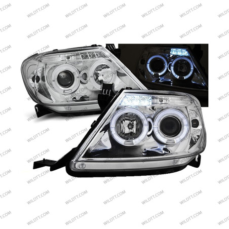 Angel Eyes LED Headlights Toyota Hilux 2005-2011 - WildTT