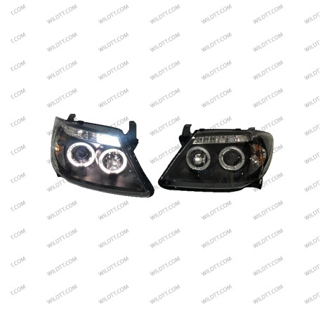 Angel Eyes LED Headlights Toyota Hilux 2005-2011 - WildTT