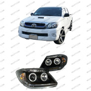 Angel Eyes LED Headlights Toyota Hilux 2005-2011 - WildTT