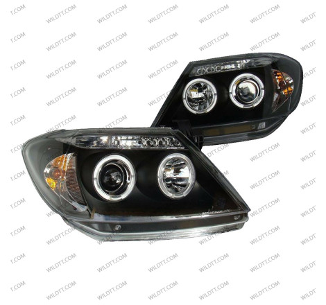 Angel Eyes LED Headlights Toyota Hilux 2005-2011 - WildTT