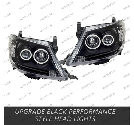 Angel Eyes LED Headlights Toyota Hilux 2005-2011 - WildTT