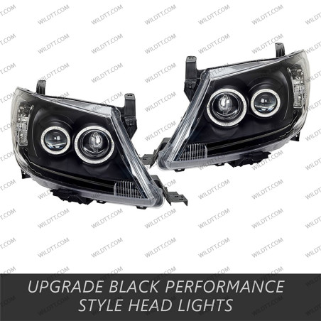 Angel Eyes LED Headlights Toyota Hilux 2005-2011 - WildTT