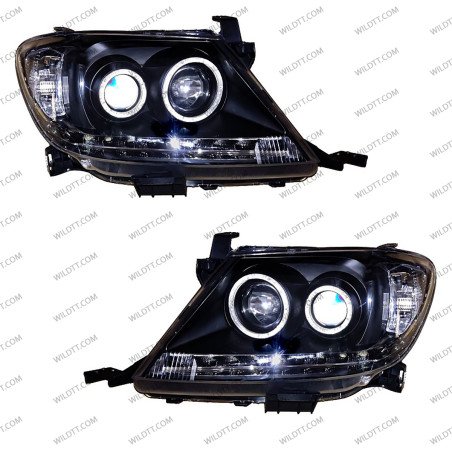 LED-Scheinwerfer Angel Eyes Toyota Hilux 2005-2011 - WildTT