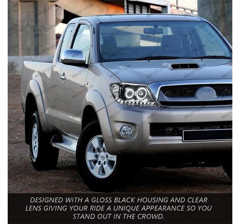 Fari LED Angel Eyes Toyota Hilux 2005-2011 - WildTT