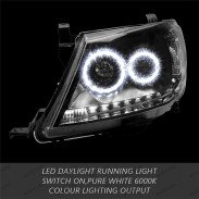 LED-Scheinwerfer Angel Eyes Toyota Hilux 2005-2011 - WildTT