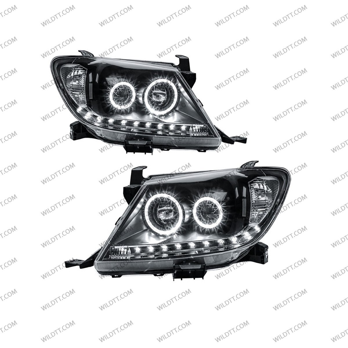 Fari LED Angel Eyes Toyota Hilux 2005-2011 - WildTT