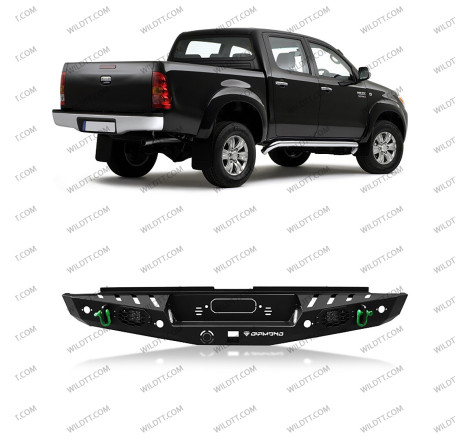 Paraurti Posteriore in Acciaio Toyota Hilux 2005-2016 - WildTT