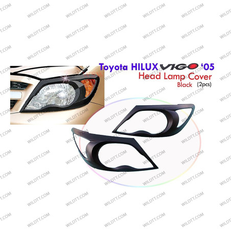 HeadLight Cover V2 Toyota Hilux 2005-2011 - WildTT