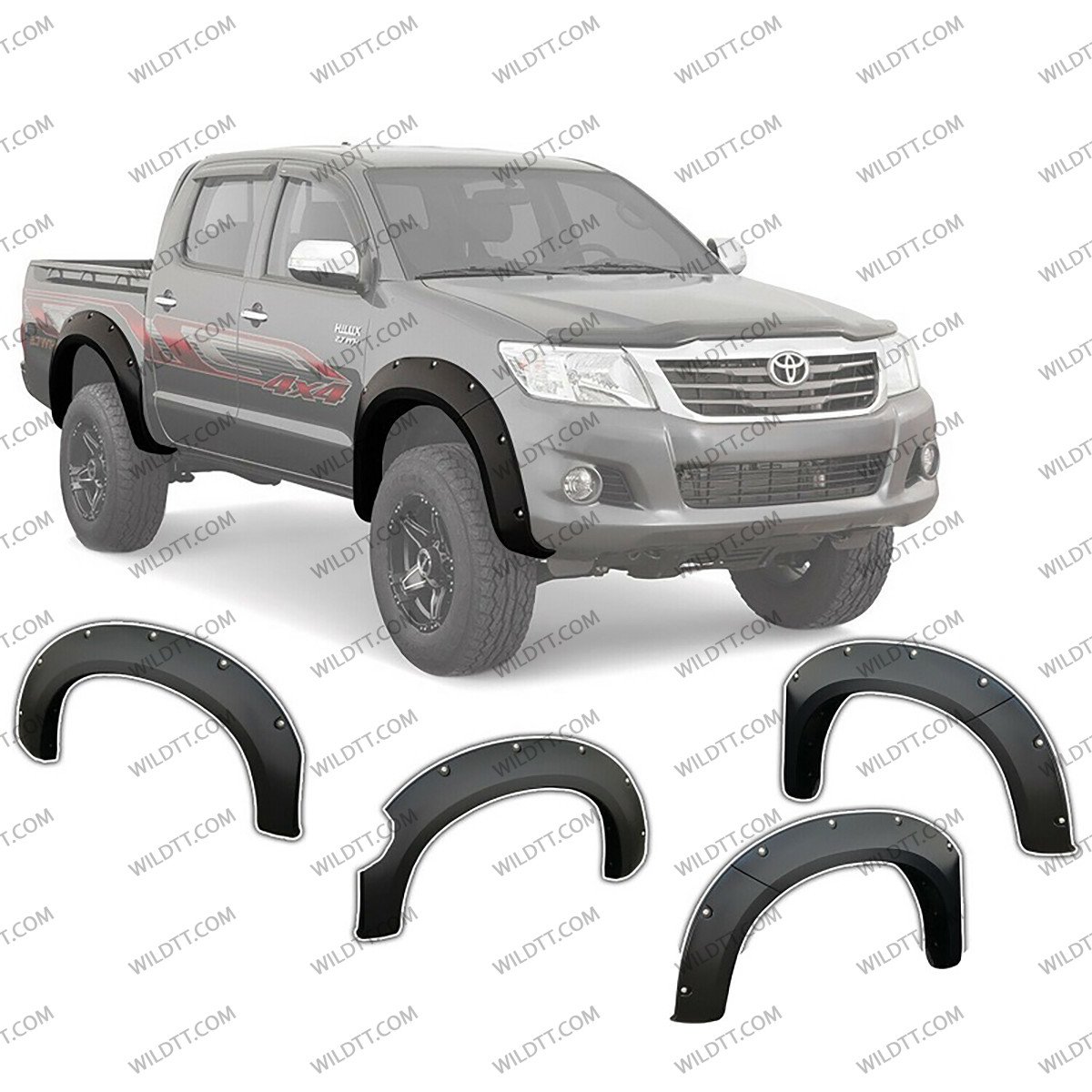 Aletines OFF-Road Toyota Hilux DC 2011-2016 - WildTT