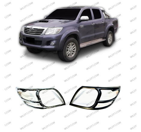 Aro Faróis Frente Toyota Hilux 2011-2016 - WildTT