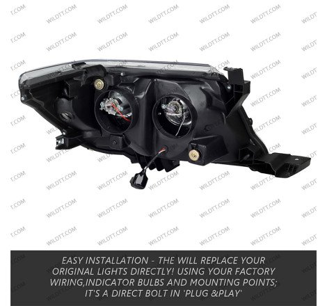 Fari LED Angel Eyes Toyota Hilux 2011-2016 - WildTT