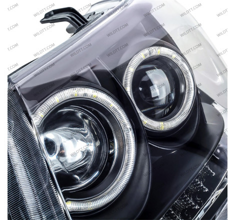 Angel Eyes LED Headlights Toyota Hilux 2011-2016 - WildTT