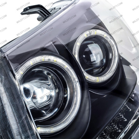 Angel Eyes LED Headlights Toyota Hilux 2011-2016 - WildTT