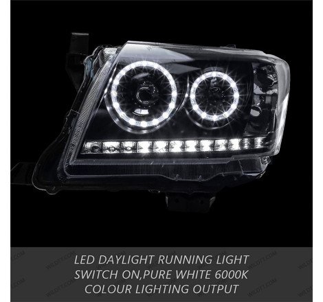 Fari LED Angel Eyes Toyota Hilux 2011-2016 - WildTT
