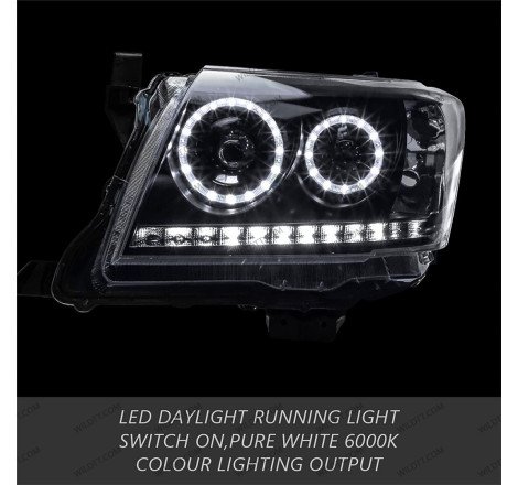 LED-Scheinwerfer Angel Eyes Toyota Hilux 2011-2016 - WildTT