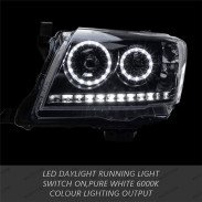 Fari LED Angel Eyes Toyota Hilux 2011-2016 - WildTT