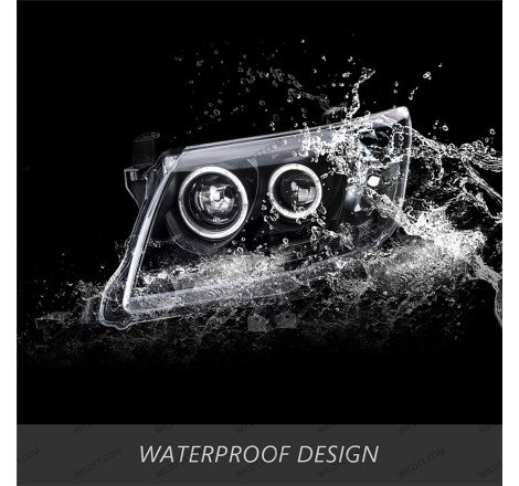 Fari LED Angel Eyes Toyota Hilux 2011-2016 - WildTT