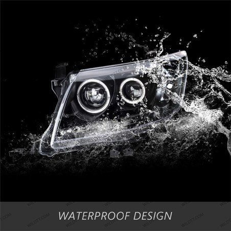 Fari LED Angel Eyes Toyota Hilux 2011-2016 - WildTT