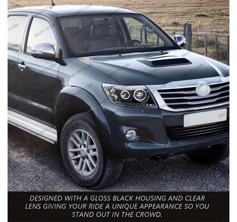 Fari LED Angel Eyes Toyota Hilux 2011-2016 - WildTT