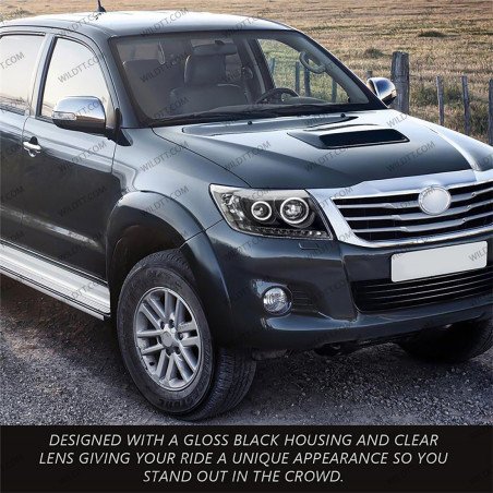 Fari LED Angel Eyes Toyota Hilux 2011-2016 - WildTT