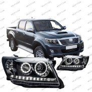 Fari LED Angel Eyes Toyota Hilux 2011-2016 - WildTT