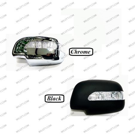 Side Mirrors Covers W/ LED Toyota Hilux 2011-2016 - WildTT