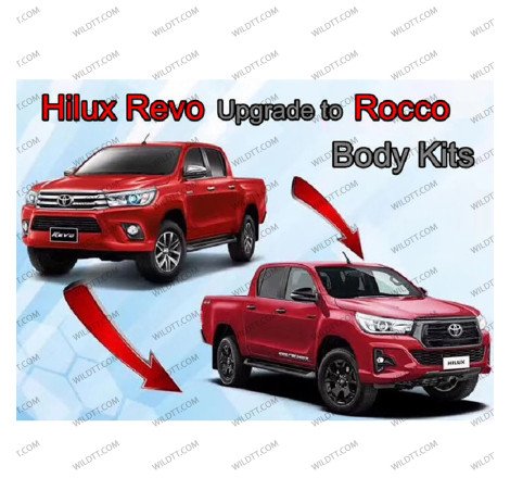 Body Kit Upgrade de Toyota Hilux DC 2016-2020 P/ Invincible 2018-2020 - WildTT