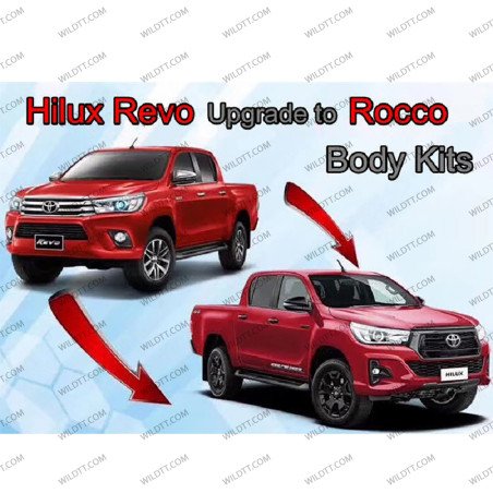 Body Kit Upgrade de Toyota Hilux DC 2016-2020 P/ Invincible 2018-2020 - WildTT