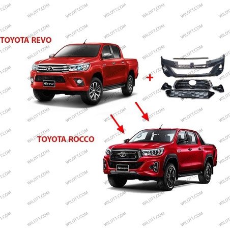 Body Kit Upgrade da Toyota Hilux DC 2016-2020 a Invincible 2018-2020 - WildTT