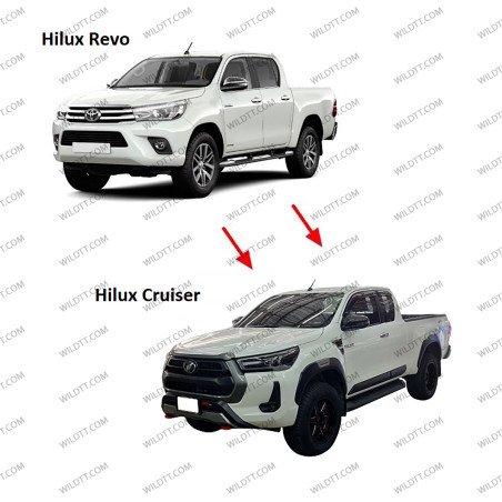 Body Kit Upgrade von Toyota Hilux DC 2016-2020 zu 2020+ - WildTT
