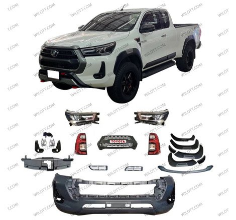 Body Kit Upgrade von Toyota Hilux DC 2016-2020 zu 2020+ - WildTT