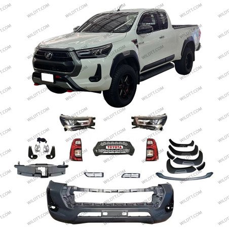 Body Kit Upgrade da Toyota Hilux DC 2016-2020 a 2020+ - WildTT