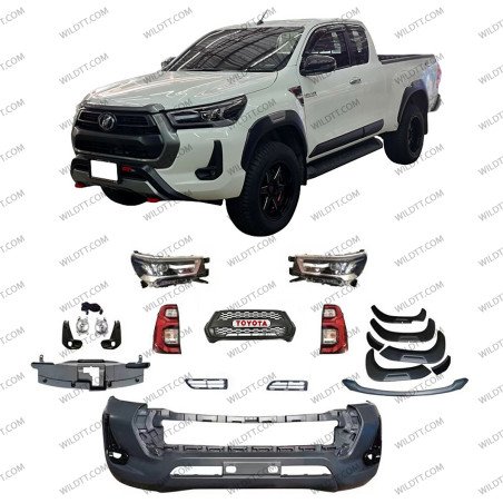 Body Kit Upgrade von Toyota Hilux DC 2016-2020 zu 2020+ - WildTT