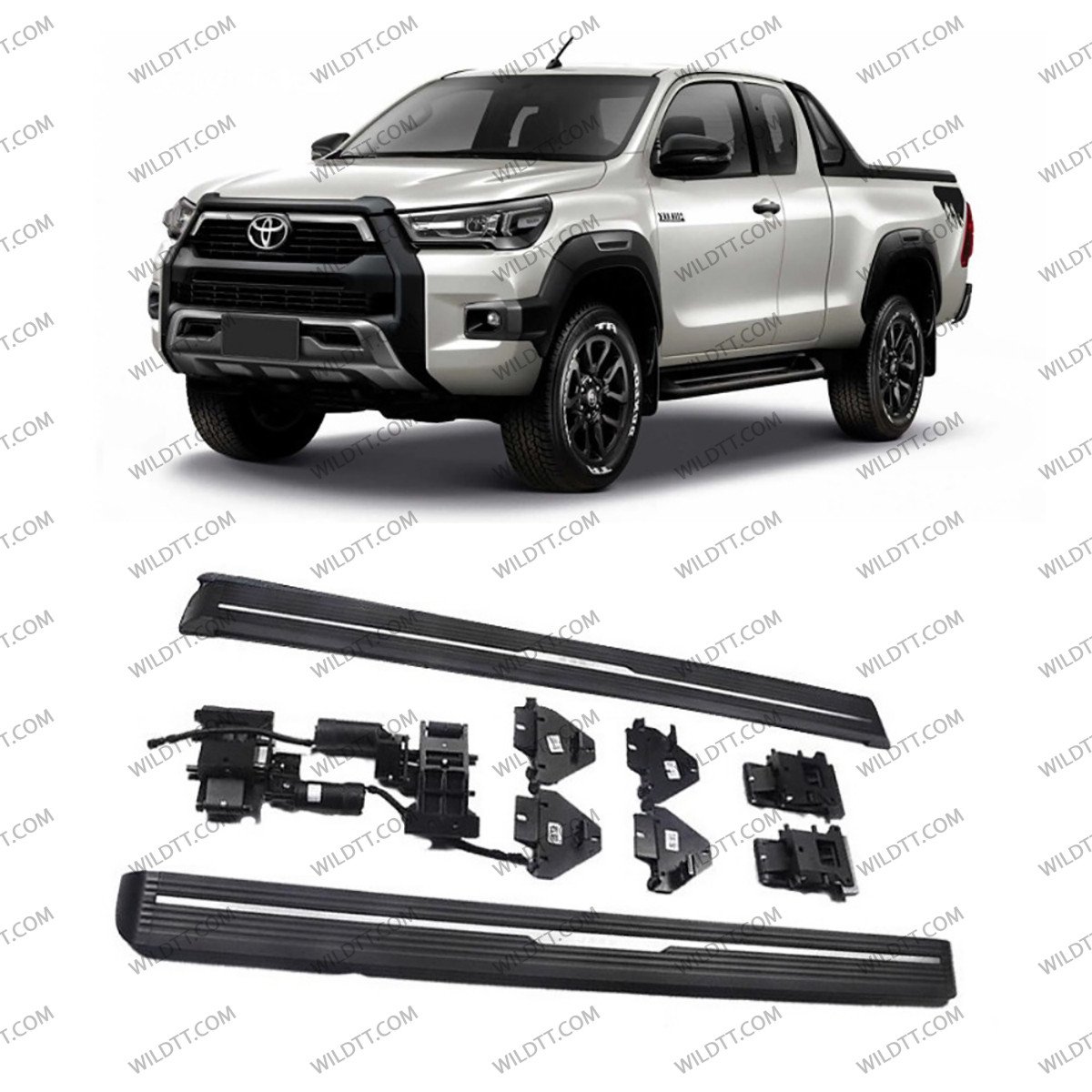 Electrical Sidesteps Toyota Hilux DC 2016-2026 - WildTT
