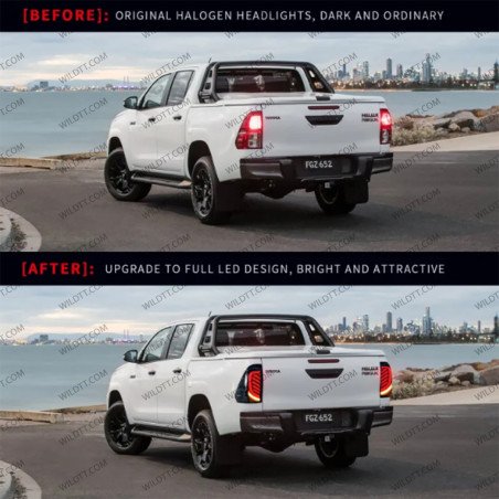 Luci Posteriori a LED Straps Style LED Toyota Hilux 2016-2026 - WildTT