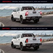 LED Tail Lights Straps Style LED Toyota Hilux 2016-2026 - WildTT