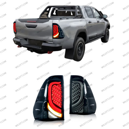 Luci Posteriori a LED Straps Style LED Toyota Hilux 2016+ - WildTT