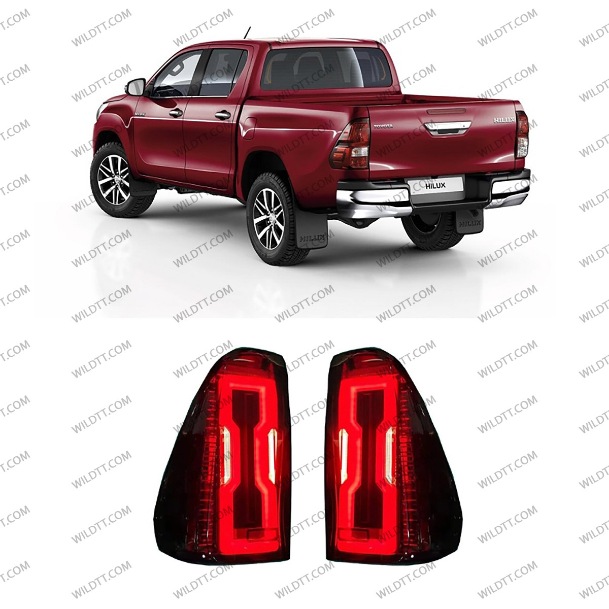 Luci Posteriori a LED Alley Style LED Toyota Hilux 2016-2026 - WildTT