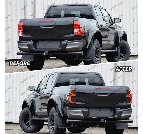 Farolins LED Fumados OEM Invincible Toyota Hilux 2016-2026 - WildTT
